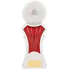Strike Force White Red Football Trophy 25cm