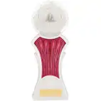 Strike Force White Pink Football Trophy 22cm