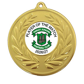 Club Player Of The Match Gold Medal 50mm
