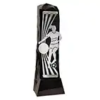 Female Black Henge Football Trophy 23cm