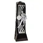 Male Black Henge Football Trophy 23cm