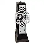 Black Silver Henge Football Hex 23cm
