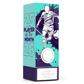 Teal Geo Male Player of the Month 17cm