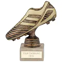 Striker Premium Football Boot Award Bronze & Gold 165mm