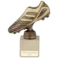 Striker Premium Football Boot Award Bronze & Gold 185mm
