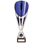 Rising Stars Deluxe Plastic Lazer Cup Silver & Blue 315mm