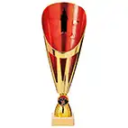 Rising Stars Deluxe Plastic Lazer Cup Gold & Red 295mm