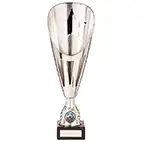 Rising Stars Deluxe Plastic Lazer Cup Silver 315mm