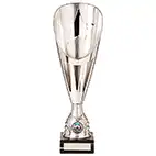 Rising Stars Deluxe Plastic Lazer Cup Silver 325mm