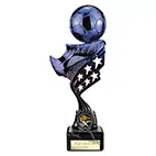 Blue Innov8 Football Trophy 230mm