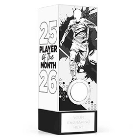 White Geo Male Player of the Month 17cm