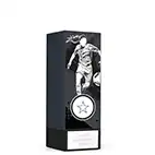 Grey Mini Geo Female Footballer Trophy 125mm