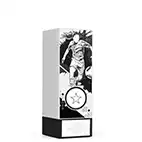 White Mini Geo Female Footballer Trophy 125mm